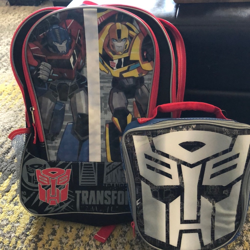 Transformers Backpack and Lunch Box
